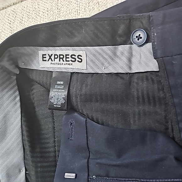 Express Photographer Dress Slacks Dark blue size 29/30 - Picture 6 of 10